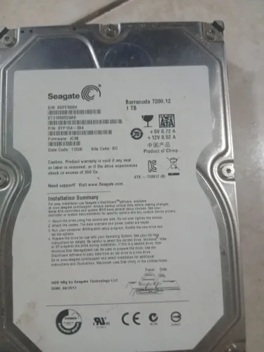 HD Seagate Barracudo 1TB usado