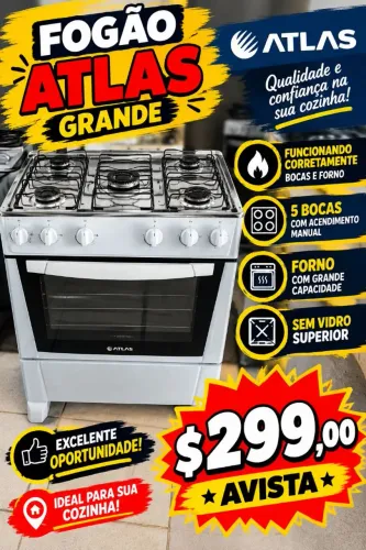 Fogão atlas grande 