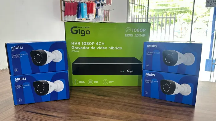 KIT DE CÂMERAS MULTI 4 câmeras + HVR 1080 4CH
