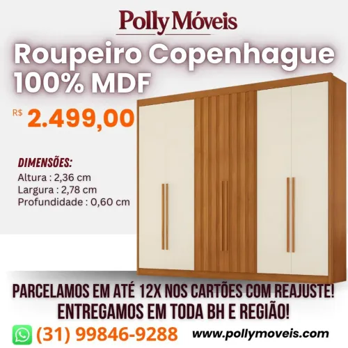 Guarda Roupa MDF!; Pronta Entrega!