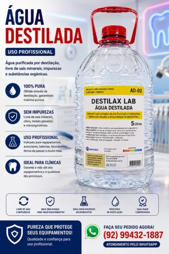 GALÃO ÁGUA DESTILADA 5LT UÊBA