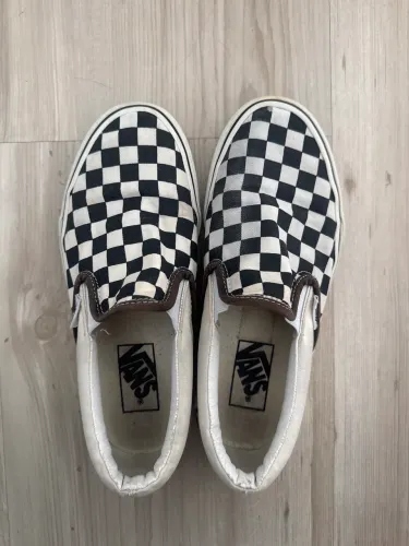 tênis slip on quadriculado vans 36