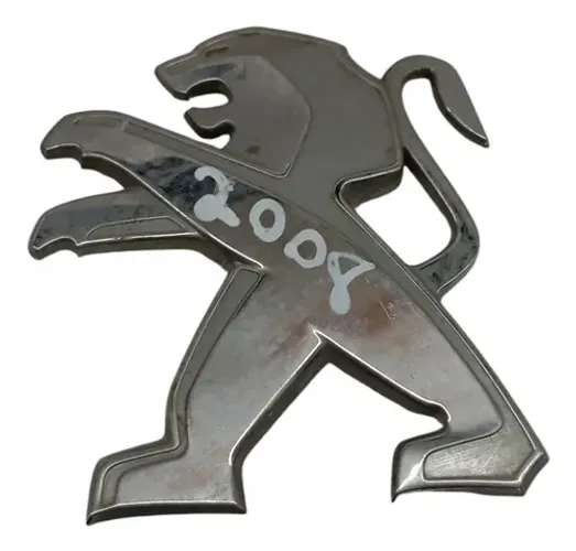 Emblema Capô Peugeot 2008 1.6 2016 2017 2018 2019 2020 Prateado