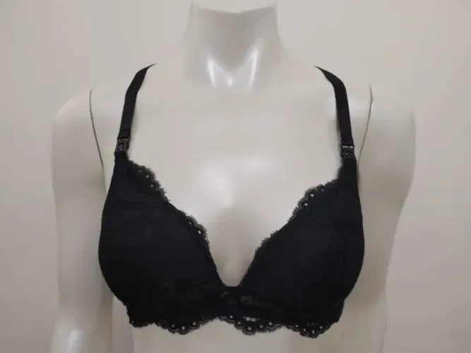 Sutiã Preto Para Amamentação Da Art Renda
