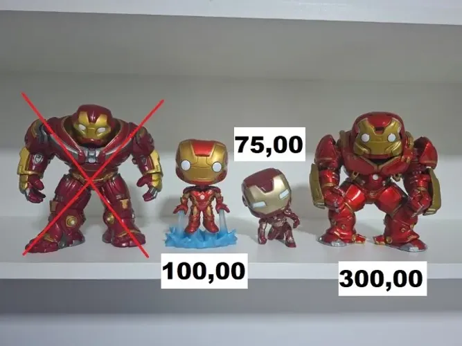 Funko Lote Iron Man ( sem caixa)