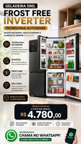Geladeira Eletrolux 590L NOVO