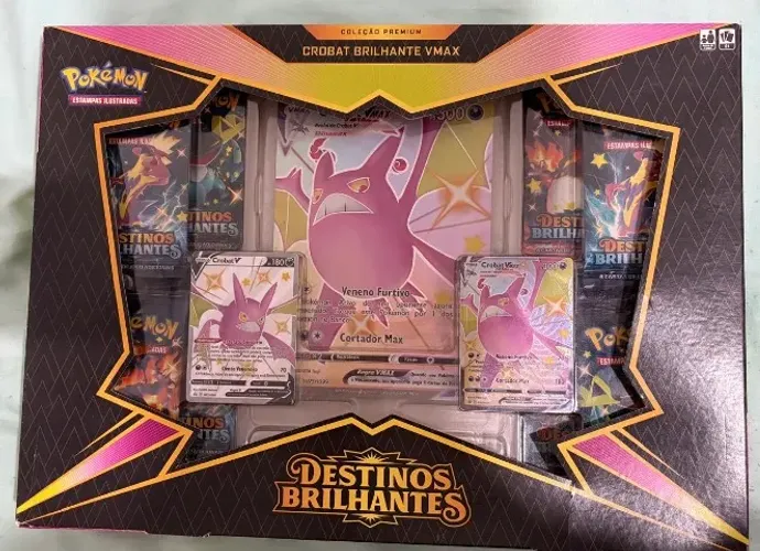 Box Crobat-VMax - Destinos Brilhantes - Pokémon - Copag