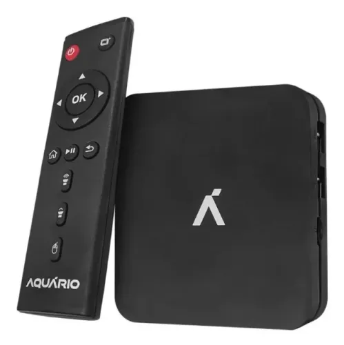 Smart TV Box Aquário STV-3000 Usada na Caixa Original