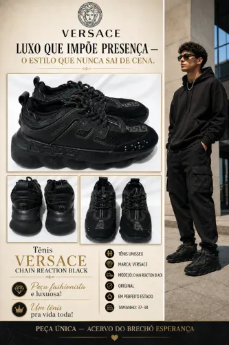 Tênis VERSACE ORIGINAL, TAM 37/38