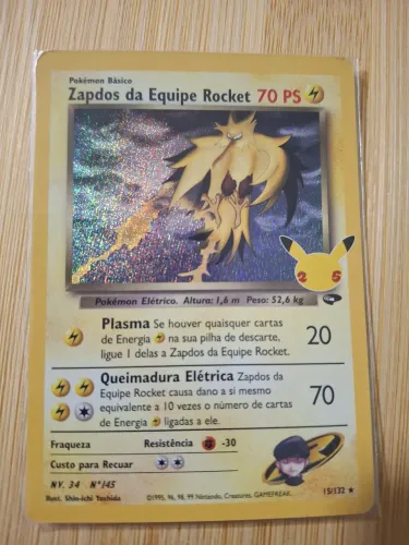 ZAPDOS DA EQUIPE ROCKET - Edição 25 anos