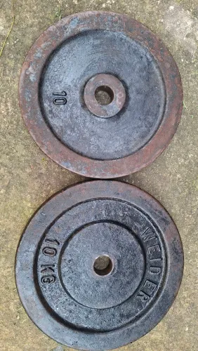 2 anilhas de 10kg