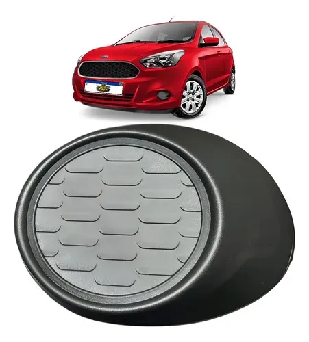 Moldura Farol Milha Esquerda Ford Ka 2015 2016 2017 Sem Furo Preto Esquerdo