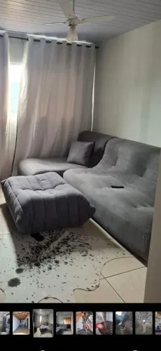 Sofa novo tecido boucle