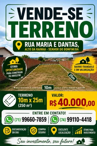 VENDE-SE TERRENO 