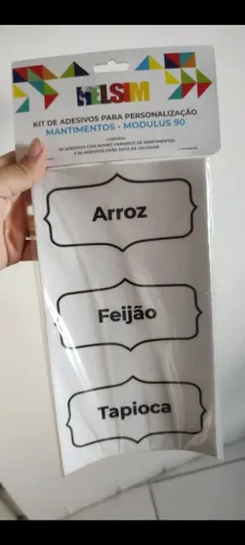 Adesivo mantimentos