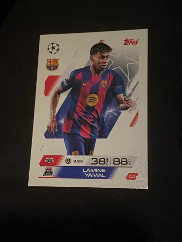 Card Lamine Yamal Barcelona Topps Match Attax Original