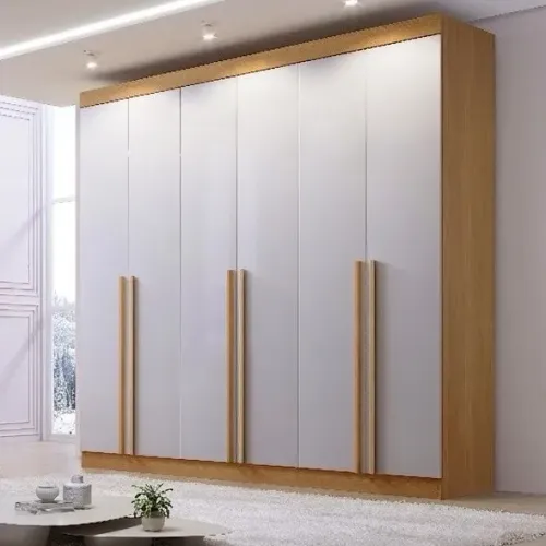 Guarda-Roupa 6 Portas Milano 2,20 m 100% MDF