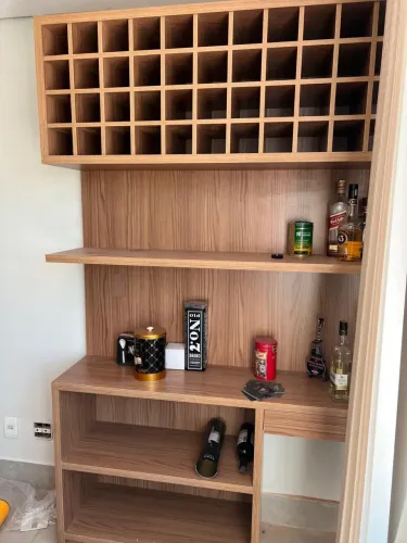 ADEGA/BAR PLANEJADO 100% MDF - COMPLETA