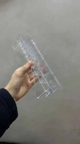 Suporte para pente de maquina de cortar cabelo em acrilico transparente profissional