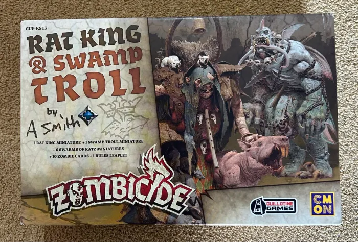 Rat King e Swamp Troll Zombicide Black Plague e Green horde