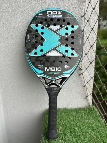 Raquete NOX MB10 18k LuxuryvSeries de Beach tênis (já com tratamento)