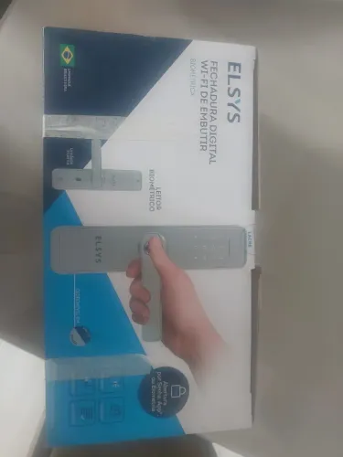Fechadura Digital Elsys ESF-DE4000B Biométrica Interna Embutir Wi-Fi seminova