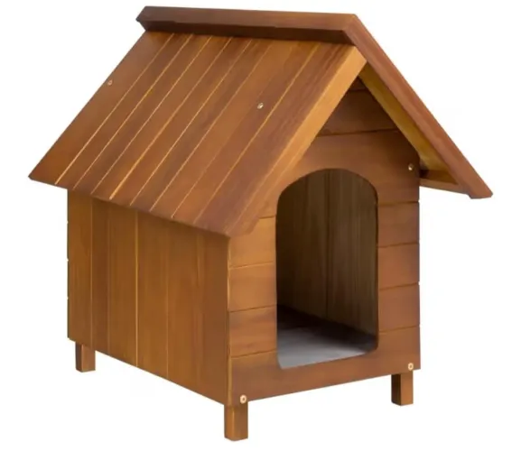 Casinha (casa) de cachorro de madeira Pintada Média N3 (Cerejeira)