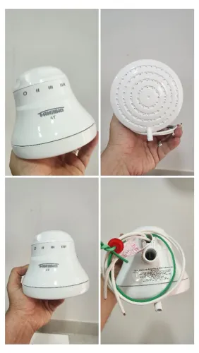 Ducha Fame Faminho 4T 6800W 220V com cano | Chuveiro | Gorducha | Novo