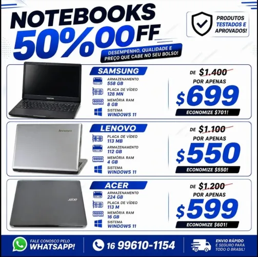 Notebooks 50% Off
