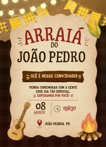 Faço convites de aniversário