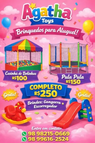 Aluguel de brinquedos