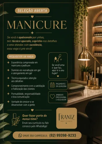 Vagas para manicure