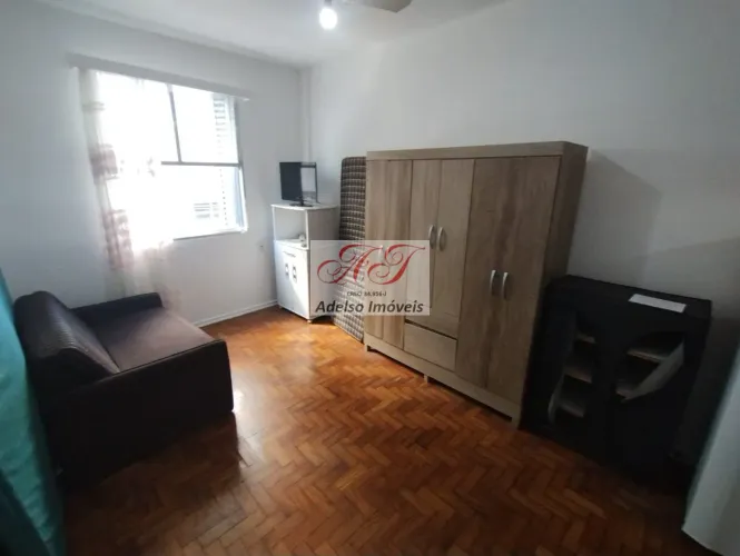Apartamento para locação de 1 quarto e 1 vaga de garagem no bairro José Menino, Santos-SP!