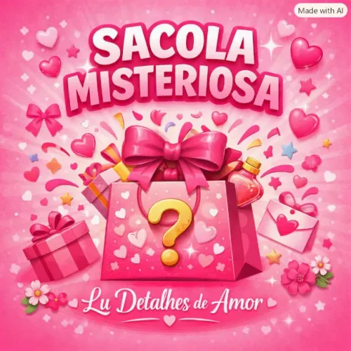 Sacola misteriosa produtos de maquiagem a acessórios femininos