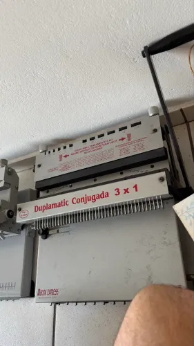 Encadernadora duplamatic conjugada 3 em 1
