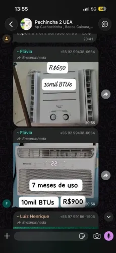 Vendo Ar condicionado 10mil BTUs