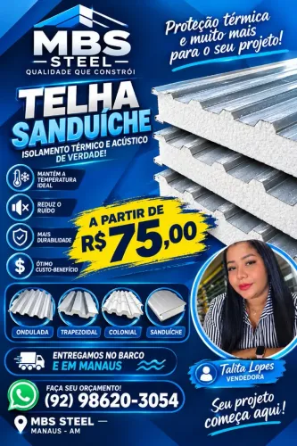 Telhas sanduíche