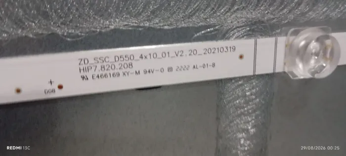 Kit barras LED para TV ZD_SSC_D550_4x10 HIP7.820.208