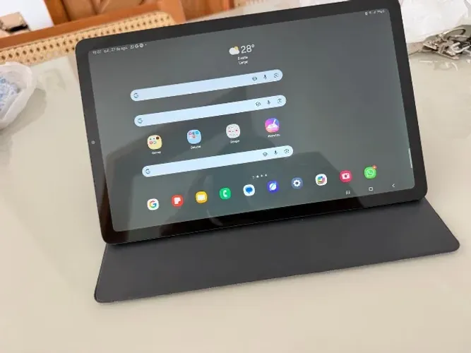 O Samsung Galaxy Tab S6 Lite (tela trincada)