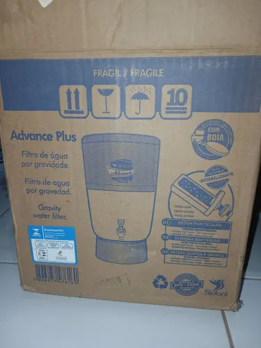 Filtro de água  por gravidade.