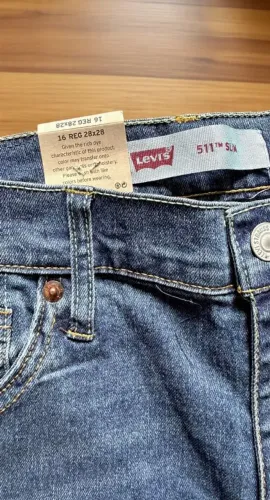 calça jeans levi's 511 slim azul Tamanho 34