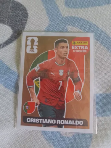 Figurinha Extra Sticker Gold Cristiano Ronaldo Copa 2026 Original Panini - Rara Lacrada