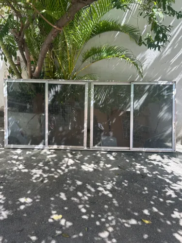 janela de alumínio vidro fume 2,95x1,20