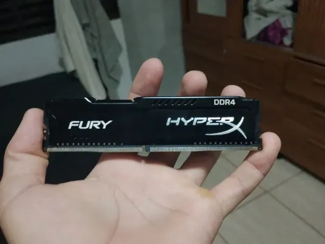 Memória RAM HyperX Fury 8GB DDR4 2400MHz - Funcionando Perfeitamente