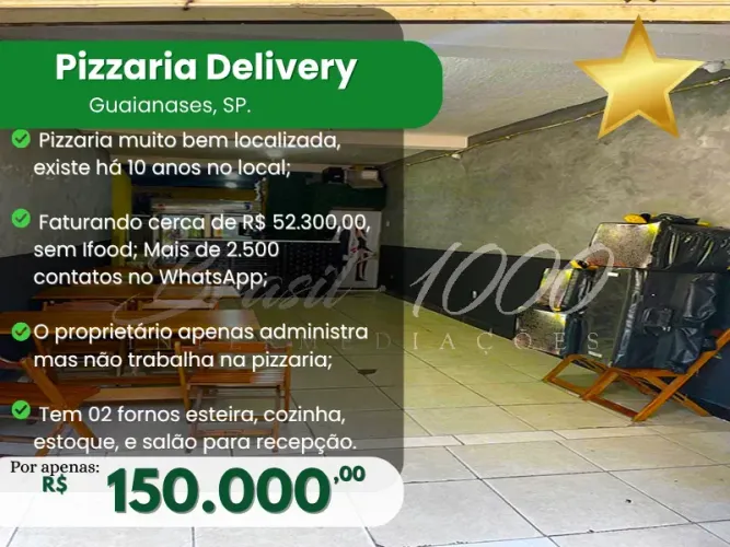 Pizzaria Delivery em Guaianases, SP. (Cód. 105243)