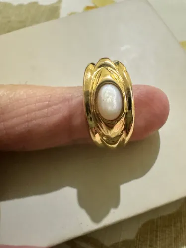 Anel marca Bruna banho de ouro aro 20 ::: leia a descrição.