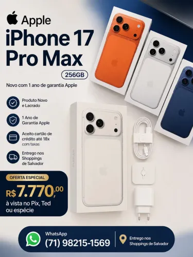 iPhone 17 Pro Max 256gb Novo