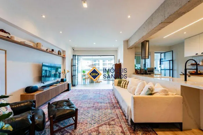 Ponta da Praia - Santos | 2 suítes | 135 m² | 2 vagas | Lazer completo