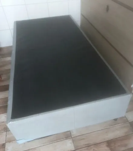 Cana box solteiro cinza impermeável