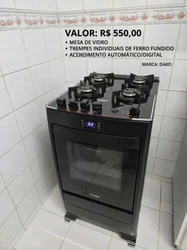 Fogão 4 bocas Dako